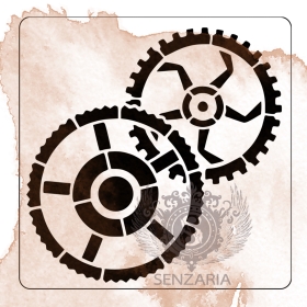 Трафарет - Шестеренки 2