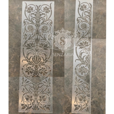 Трафарет - Сады Семирамиды половинка