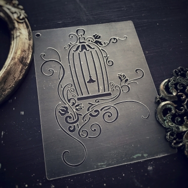 Трафарет - Розовый сад Трафарет - Розовый сад